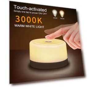 LED Touch Night Light with USB Charging — Night Lights, TOP-MALL-001