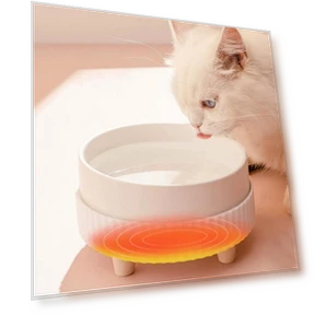 Rechargeable Heated Cat Bowl — Cat Dining Essentials, Darling Women Boutique D