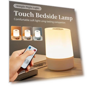Rechargeable Touch Night Light with Remote Control — Lamps & Shades, TOP-MALL-001