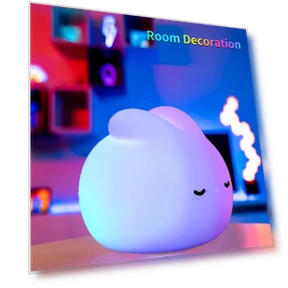 Silicone Rabbit Night Light — Night Lights, TOP-MALL-001