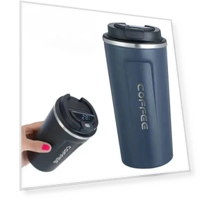 Smart Coffee Cup with Temperature Display — Beverage Warmers, TOP-MALL-001