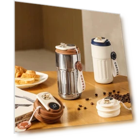 Smart Display Vacuum Flask — Beverage Warmers, TOP-MALL-001