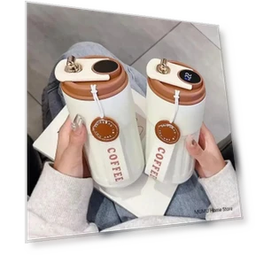 Smart Thermos Bottle with LED Temperature Display — Beverage Warmers, TOP-MALL-001