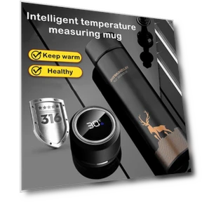 Smart Thermos Water Bottle with LED Temperature Display — Thermoses, Darling Women Boutique