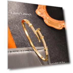 Valentine's Day Gift Round Nail Bracelet — Smart Jewelry, Pendant & Bracelet HOME