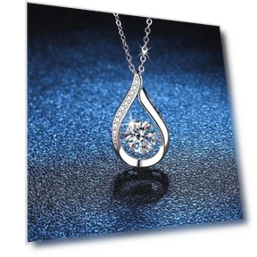 Water Drop Smart Zircon Necklace — Smart Jewelry, Wipon