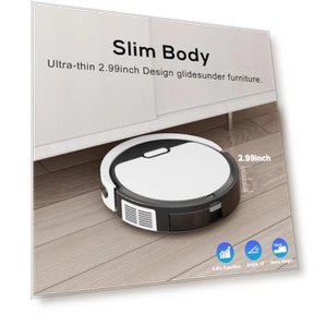 3-in-1 Ultra Thin Robot Vacuum and Mop Combo — Smart Cleaning Robots, Kipvvo
