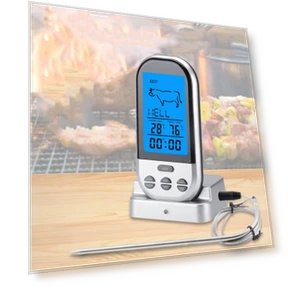 BBQ Thermometer with Timer Alarm — Grill Thermometers, Mongolia1