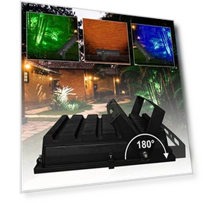Bluetooth Control RGB LED Floodlight — Outdoor Security & Flood Lighting, ASIGN