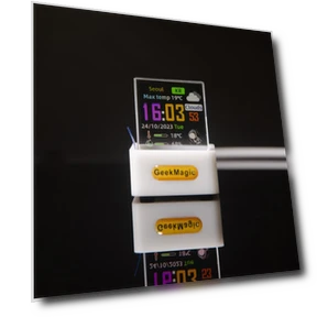 Holographic Photo Display Smart Weather Station — Desk & Shelf, Pengran