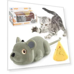 Intelligent Sensor Obstacle Avoidance Cartoon Mouse Model Pet Toy — Cat Playthings, Plastic Toys