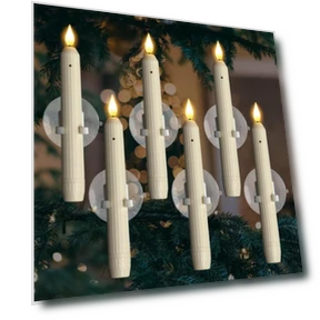 LED Flameless Taper Candle Window Candle Light with Sensor — Flameless, Blackcurrant