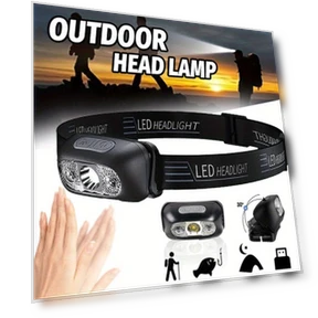 LED Sensor Headlight — Flashlights, LIUXING Fire Portable Lighting