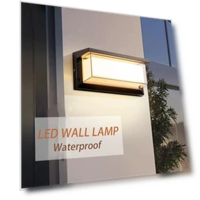 LED Wall Light with Motion Sensor — Outdoor Security & Flood Lighting, Lemo Nade
