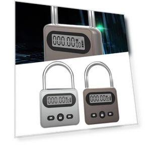 Metal Timer Lock with LCD Display — Timers, Lingmei