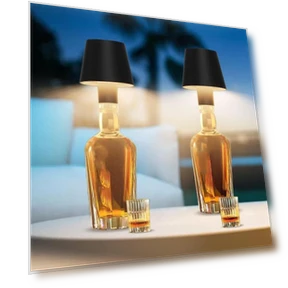 Rechargeable Wireless Bottle Lamp — Standing Lights, Blackcurrant