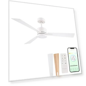 Smart 3-Blade Ceiling Fan with LED Light Kit — Ceiling Fan Lighting Solutions, East Grove Home