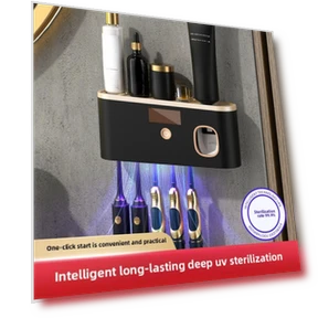 Smart Disinfecting Solution for Toothbrushes — Toothbrush Holders, JR-Studio