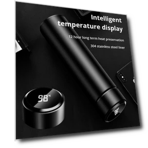 Smart Thermos with Temperature Display — Travel Drinkware, Stone Home