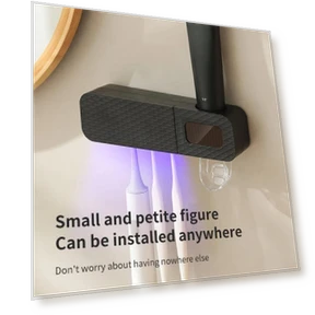 Smart Wall-Mounted Toothbrush Holder — Cup Holders, Daily necessities-V