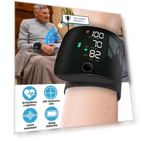 Smart Wrist Blood Pressure Monitor — Blood Pressure Monitors, VamsLuna