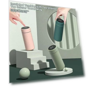 Vacuum Cup with Touch LCD Screen — Beverage Warmers, Amusedly