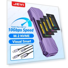 Visual Smart M.2 NVMe SSD Enclosure — Enclosures, JEYI