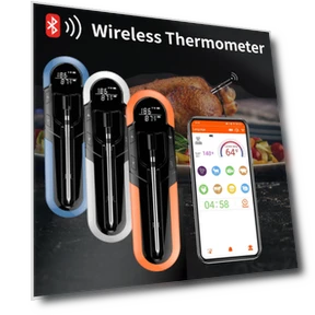 Wireless Cooking Thermometer — Grill Thermometers, Daily necessities-V