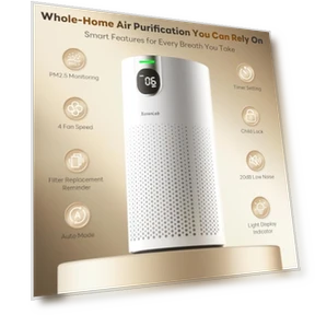 Air Purifier for Home Large Room — HEPA Air Purifiers, XenonLab