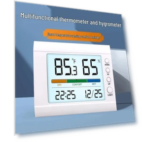 Color Display Smart Thermo-Hygrometer with Multifunction Alarm Clock — Alarms & Clocks, TrendVibeCN