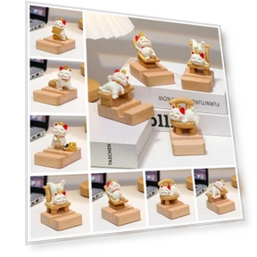 Multi-functional Mobile Phone Stand Statue — Display Stands, Qianxiu