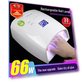 Portable Wireless Rechargeable Nail Lamp with Smart Sensor — Curing Lamps, The Million