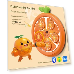 Smart Bluetooth Boxing Wall Trainer with Fruit Theme for Kids — Interactive Learning Devices, Super Go