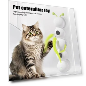 Smart Motion Worm Toy for Indoor Cats — Cat Playthings, Kitty Cat House