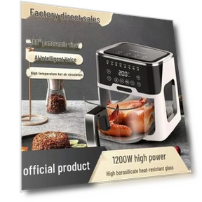 Smart Voice Air Fryer with Glass Window — Air Fryers, TrendVibeCN