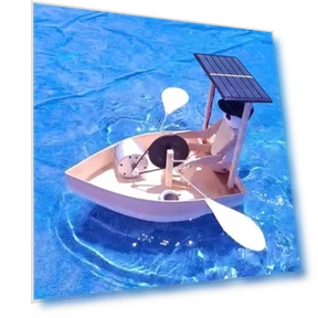Solar-Powered Rowing Robot Toy Set — Solar Power, Amouage