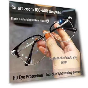 Stylish Unisex Smart Reading Glasses — Blue Light Glasses, TrendVibeCN