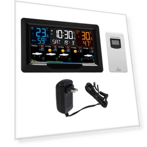 WiFi Wireless Digital Weather Clock — Weather Monitoring Clocks, GoolRC