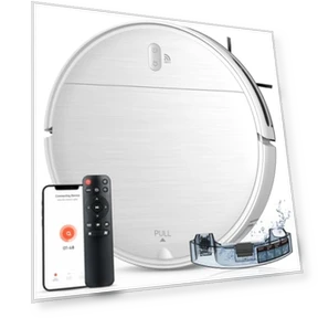 2 in 1 Robotic Vacuum Cleaner with Schedule, App/Voice — Smart Cleaning Robots, MAMNV