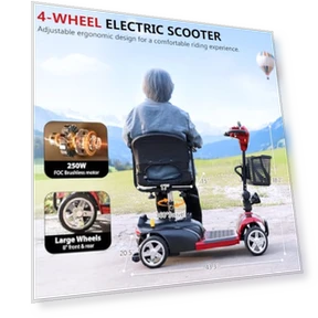 All Terrain Foldable Electric Scooter — Push Scooters, Hubbfq