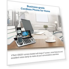 Business Grade Expandable Cordless Phone — Caller ID Displays, VTech