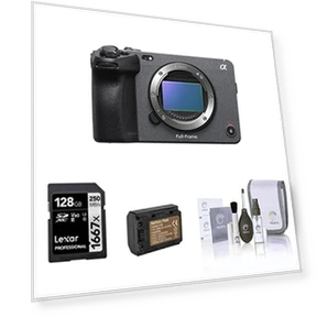 Full-Frame Cinema Line Camera Bundle — Camcorder, Sony
