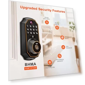 Keyless Entry Door Lock with Camera — Smart Home Security, YHV