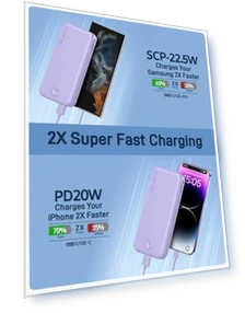Portable Charger with Built in Cable and AC Wall Plug — Chargers, Dongguan Xionel Electronic Technology Co., Ltd