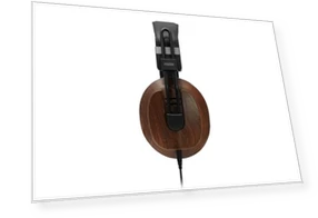 Premium Mahogany Semi-Open RP Headphones — Over-Ear Headphones, Fostex