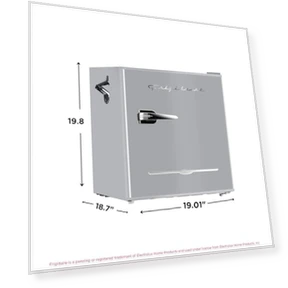 Retro Compact Fridge with Chiller — Mini Fridges, Frigidaire