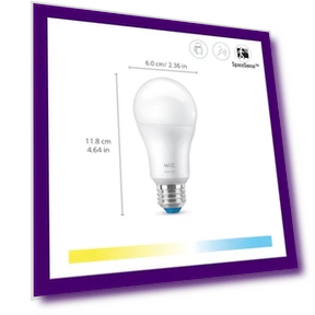 A19 LED Smart Light Bulb Tunable White — Smart Home Modules, WiZ Connected
