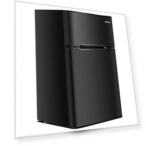 Compact Refrigerator with Freezer — Mini Fridges, COSTWAY