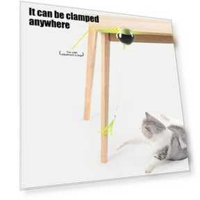 Electric Cat Toy with Feathers — Cat Playthings, fanweixi