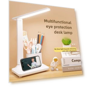 LED Folding USB Charging Eye Protection Learning Smart Pen Holder Desk Lamp — Study & Desk Lighting, TC Home lighting